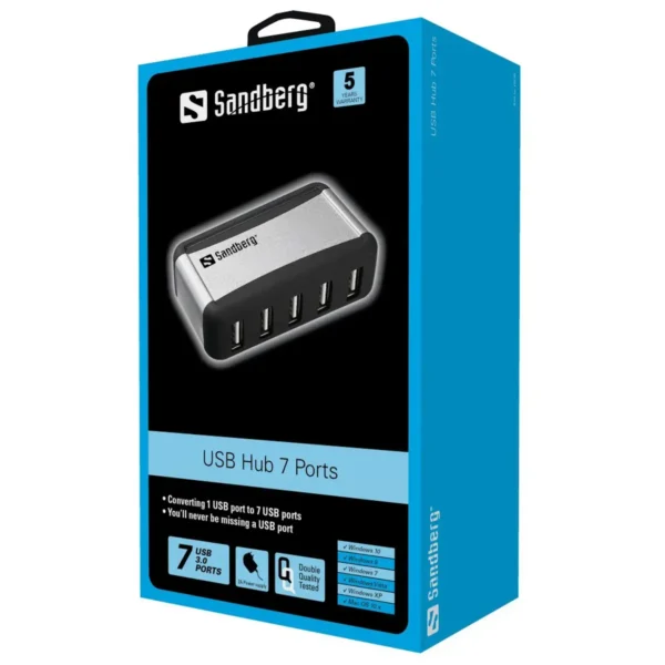 Sandberg USB Hub AluGear (7 ports)