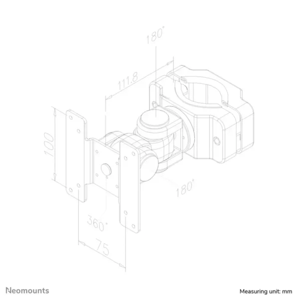 Neomounts tv pole mount