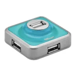 Trust 4 Port USB 2.0 Micro Hub – Blue