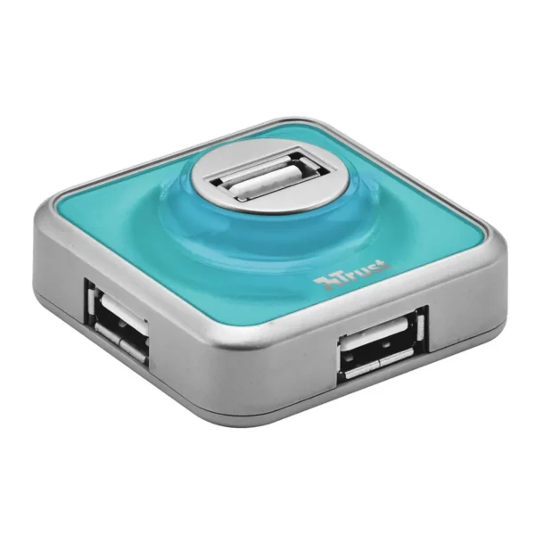 Trust 4 Port USB 2.0 Micro Hub – Blue