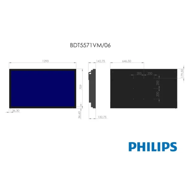 Philips LCD Touch monitor BDT5571VM/06