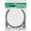 InLine PS/2 Cable male / female grey with purple plug 2m