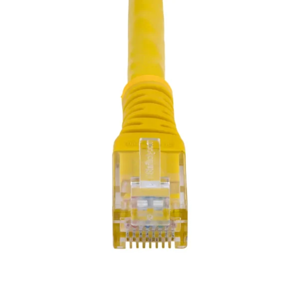 StarTech.com 10ft CAT6 Ethernet Cable – Yellow CAT 6 Gigabit Ethernet Wire -650MHz 100W PoE RJ45 UTP Molded Network/Patch Cord w/Strain Relief/Fluke Tested/Wiring is UL Certified/TIA