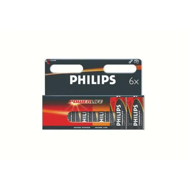 Philips PowerLife LR14PB6C C Alkaline Battery