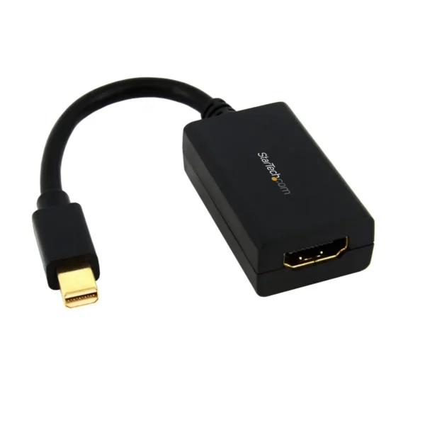 StarTech.com Mini DisplayPort to HDMI Adapter – mDP to HDMI Video Converter – 1080p – Mini DP or Thunderbolt 1/2 Mac/PC to HDMI Monitor/Display/TV – Passive mDP 1.2 to HDMI Adapter Dongle – Upgraded Version is MDP2HDEC