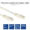 ACT Ivory 0.25 meter U/UTP CAT6 patch cable with RJ45 connectors
