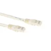 ACT Ivory 0.25 meter U/UTP CAT6 patch cable with RJ45 connectors