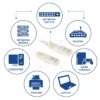ACT Ivory 0.25 meter U/UTP CAT6 patch cable with RJ45 connectors