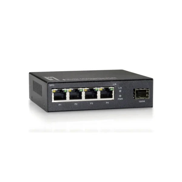 LevelOne 5-Port Gigabit Switch, 1 x SFP