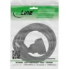 InLine Power extension cable, black, 5m, with child safety