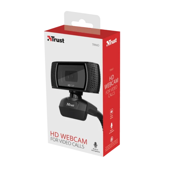 Trust Trino webcam 8 MP 1280 x 720 pixels USB 2.0 Black