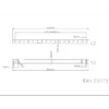Multibrackets M Extension Pipe Ceilingmount Black 3000mm