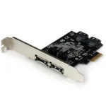 StarTech.com 2 Port PCI Express SATA 6 Gbps eSATA Controller Card – Dual Port PCIe SATA III Card – 2 Int/2 Ext