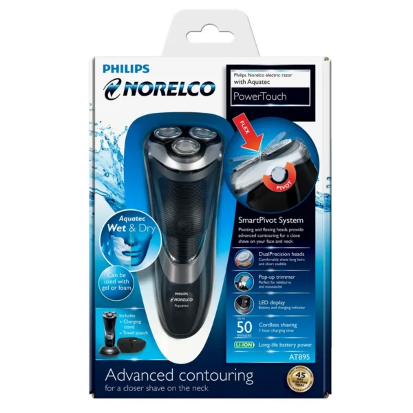 Philips Norelco PowerTouch wet and dry electric razor AT895/41