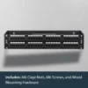 StarTech.com 2U 19in Hinged Wall Mount Bracket for Patch Panels