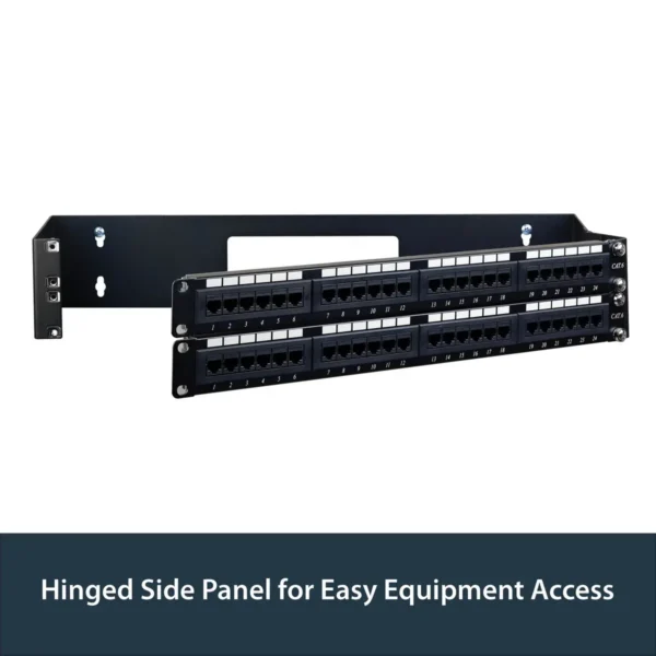 StarTech.com 2U 19in Hinged Wall Mount Bracket for Patch Panels