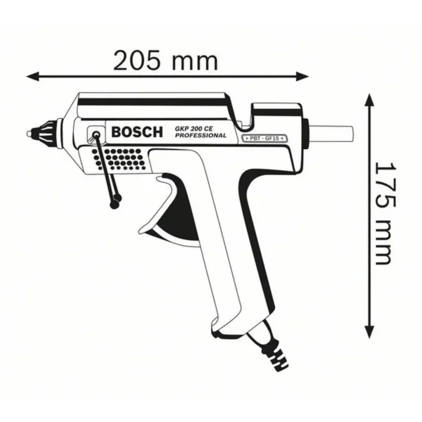 Bosch GKP 200 CE Hot glue gun Blue 500 W