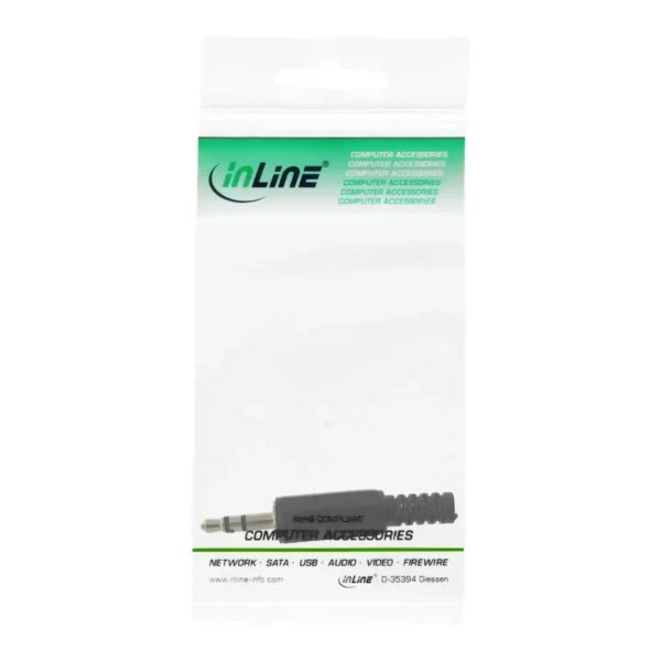 InLine 3.5mm audio stereo plug, soldering version