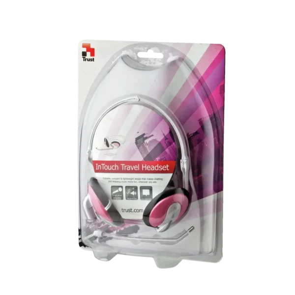 Trust InTouch Travel Headset – Pink Wired