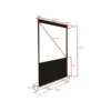 Multibrackets M 4:3 Portable Projection Screen 120×90, 60″
