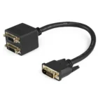 StarTech.com 30cm (1 ft) DVI-D to 2x DVI-D Digital Video Splitter Cable – M/F~1 ft DVI-D to 2x DVI-D Digital Video Splitter Cable – M/F