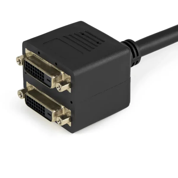StarTech.com 30cm (1 ft) DVI-D to 2x DVI-D Digital Video Splitter Cable – M/F~1 ft DVI-D to 2x DVI-D Digital Video Splitter Cable – M/F