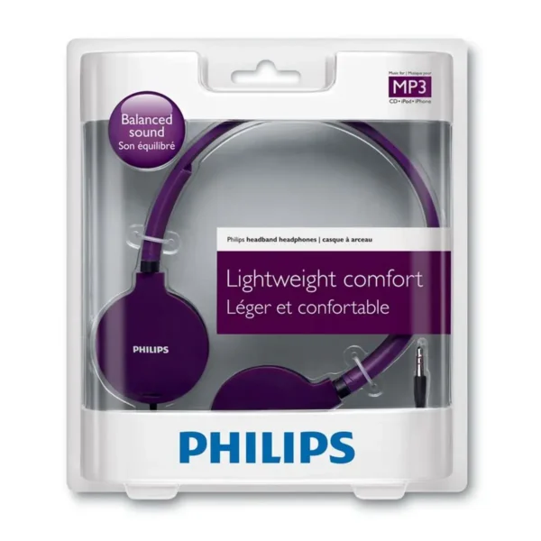 Philips SHL1700PP/28 headphones/headset Wired Head-band Purple