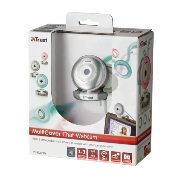 Trust MultiCover Chat webcam 1.3 MP 640 x 480 pixels USB White
