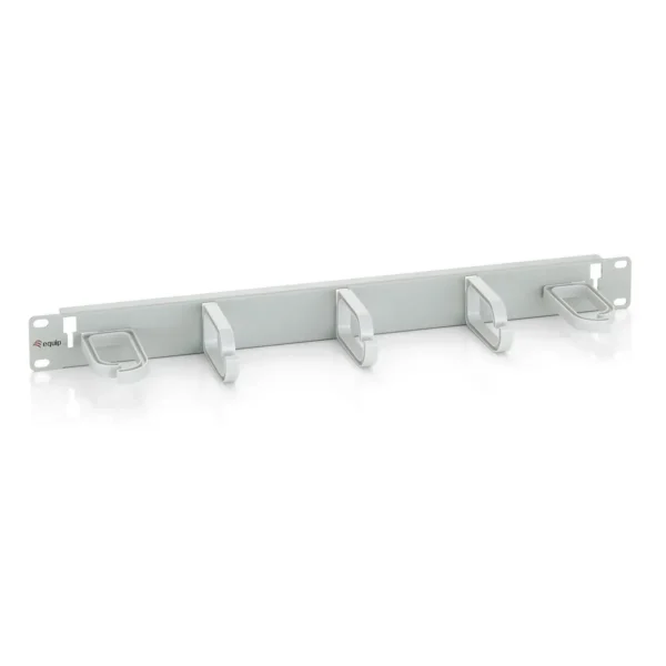 Equip 19″ Rack Mount Cable Management Panel, Light Grey (RAL 7035)