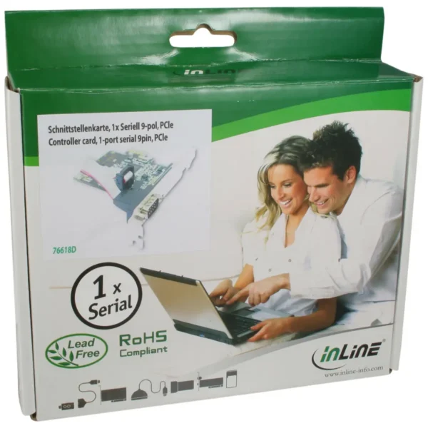 InLine Interface Card 1 Port Serial 9 Pin PCIe