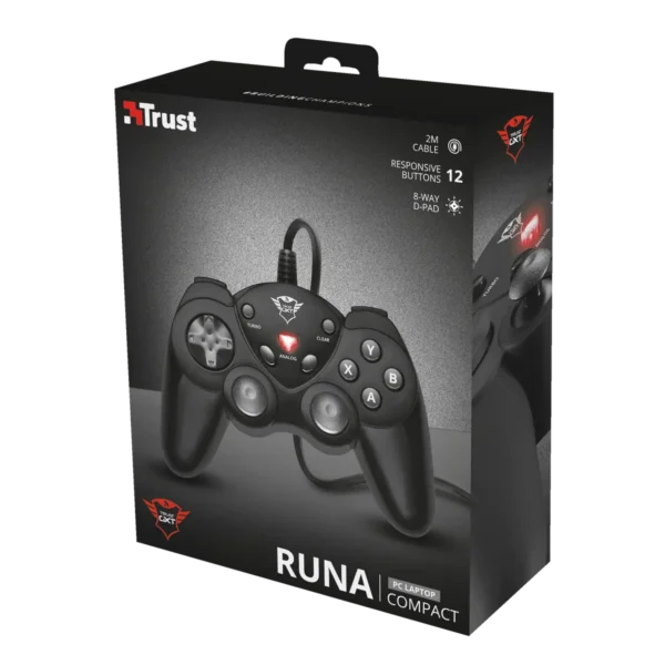 Trust GXT 24 Black USB 2.0 Gamepad PC