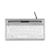 BakkerElkhuizen S-board 840 keyboard Office USB QWERTZ German Light grey, White
