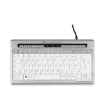 BakkerElkhuizen S-board 840 keyboard Office USB QWERTZ German Light grey, White