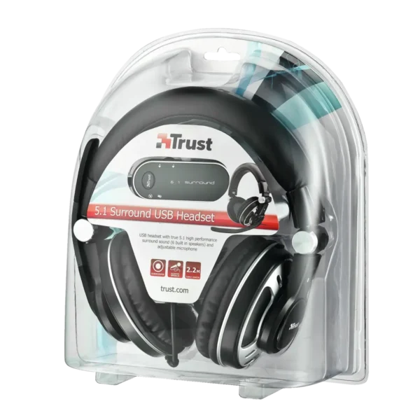 Trust 5.1 Surround USB Headset Wired Head-band Gaming Black