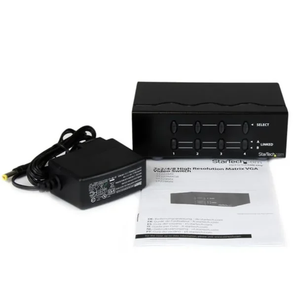 StarTech.com 2×4 High Resolution Matrix VGA Video Switch