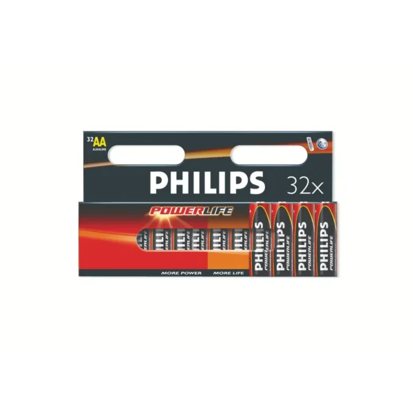 Philips PowerLife LR6PC32C AA Alkaline Battery