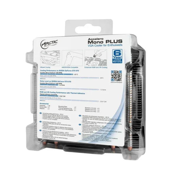 ARCTIC Accelero Mono Plus – Compact NVIDIA/AMD Graphics Card Cooler