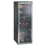Hoover HWC 2536 DL Freestanding Black 70 bottle(s)