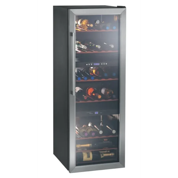 Hoover HWC 2536 DL Freestanding Black 70 bottle(s)
