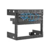 StarTech.com 8U 19″ Wall Mount Network Rack – 12″ Deep 2 Post Open Frame Server Room Rack for Data/AV/IT/Computer Equipment/Patch Panel with Cage Nuts & Screws 135lb Capacity, Black (RK812WALLO)