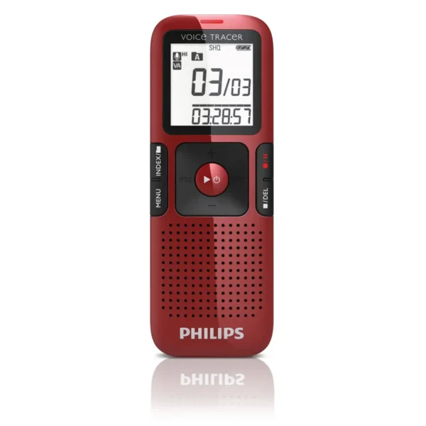 Philips Voice Tracer LFH0648/27 dictaphone Flash card Black, Bordeaux, Red