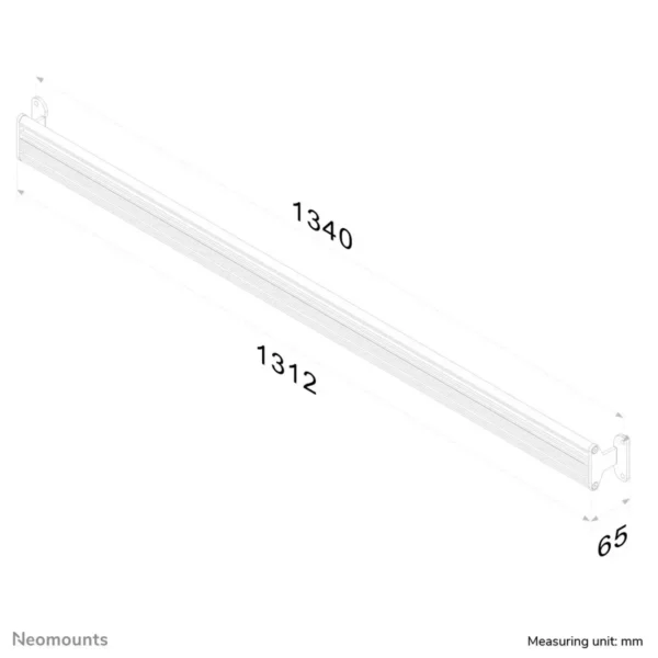 Neomounts FPMA-WTB100 Toolbar wall rail 10-24″