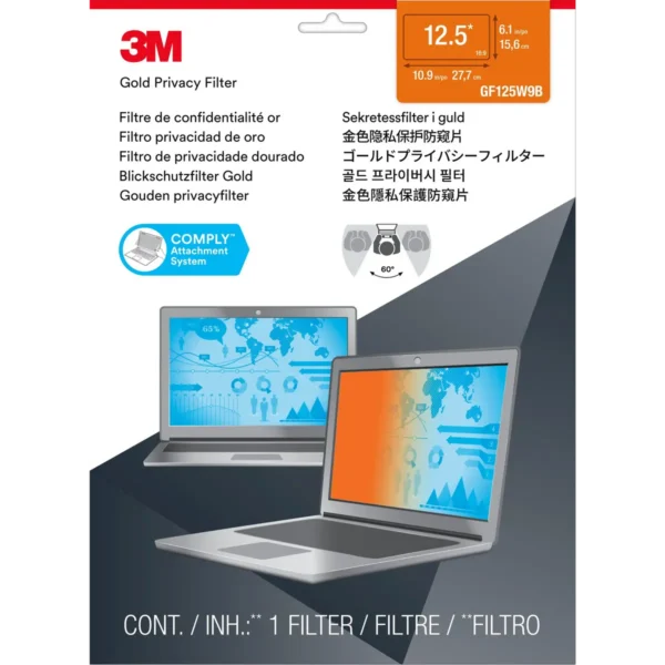 3M Gold Privacy Filter for 12.5″ Widescreen Laptop