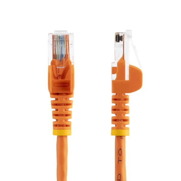 StarTech.com Cat5e Patch Cable with Snagless RJ45 Connectors – 3 ft, Orange