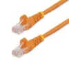 StarTech.com Cat5e Patch Cable with Snagless RJ45 Connectors – 3 ft, Orange