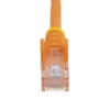 StarTech.com Cat5e Patch Cable with Snagless RJ45 Connectors – 3 ft, Orange
