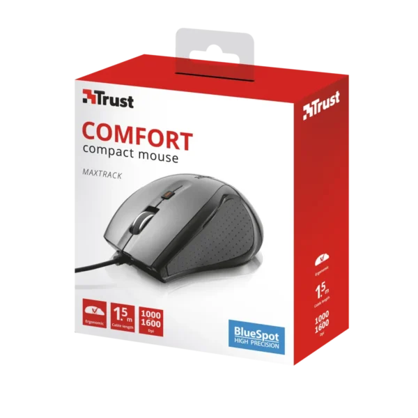 Trust MaxTrack Mini mouse Right-hand USB Type-A Optical 1000 DPI