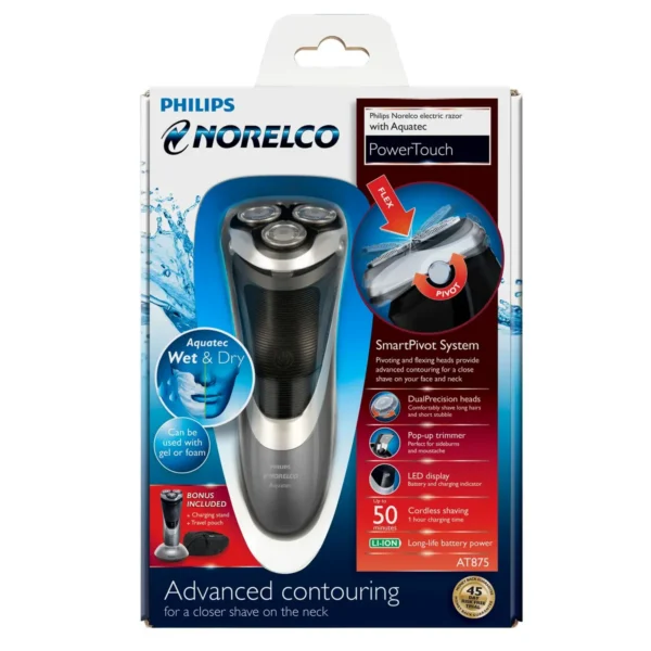 Philips Norelco PowerTouch wet and dry electric razor AT875/41