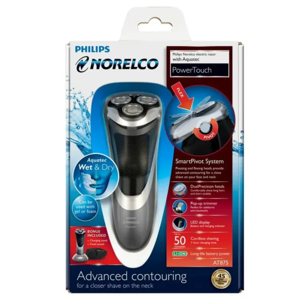 Philips Norelco PowerTouch wet and dry electric razor AT875/41