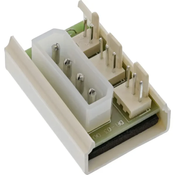 InLine PC Fan Multi Power Port Adapter Molex 5.25″ to x 2 Fan Power